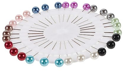 GALPADA Perlenschalnadel Hijab Button Gerade Stifte 30 Stück Perlen Metall Schmuck Hijab Accessoires Für Frauen Hochzeits Schalclip Elegant Vielseitig