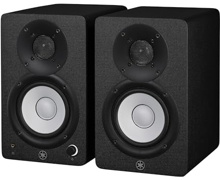 Yamaha HS3 Studio Monitors (Black) – Compact 2-Way Powered Speakers with Advanced Sound Control and Versatile Connectivity for Music Production and Video Editing