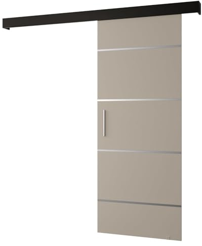 Salwador 4 Schiebetürsystem - Schiebetüren & Trennwände - Innentüren 80x204 cm - Schiebetür Schiene & Griff - Saloontür