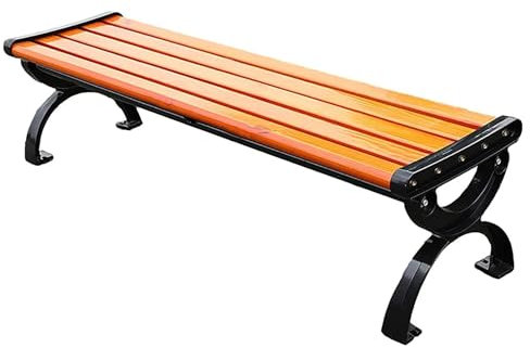 Parkbank Holzbank im Freien, Terrasse im Freien Freizeitbank, Geeignet für Rasen, Veranda, Lawn, Porch, Pathway 150x40x38cm