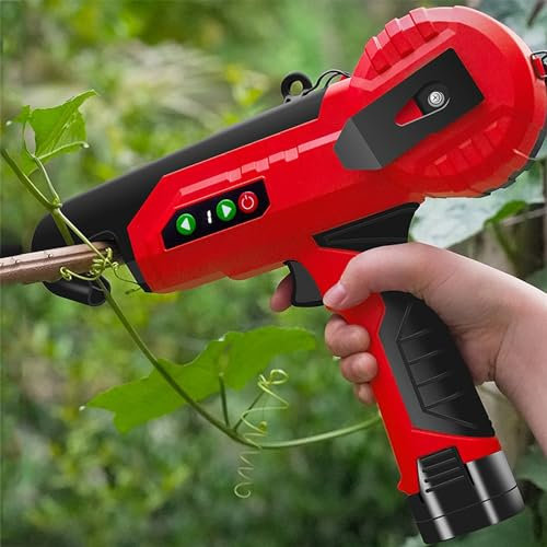 CGCSYZ Machine à Attacher Les Plantes, Machine à Attacher Les Plantes électrique avec écran LCD, étanchéité réglable à 4 Niveaux et diamètre de Reliure de 25 mm, nouage Rapide 1S, ne blesse Pas Les(