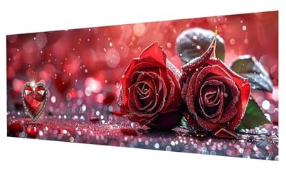 Diamand Painting Fantasie, 5D DIY Diamond Painting Erwachsene Groß XXL 60x20cm, Diamant Painting Bilder Herz Diamond-Painting, mit Diamond Painting Zubehör, für Weihnachts Zuhause Deko, Geschenk Ws-20