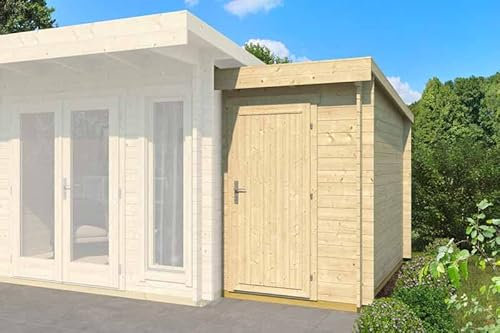 Buttercup Farm Bike Extension 2600-Log Cabin, Wooden Garden Room, Timber Summerhouse, Home Office - L150 x W290 x H210.9 cm