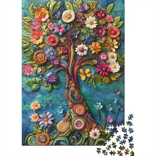 Albero della Vita Puzzle Impossible 1000Pcs Decorazione Per La Casa. Rilassamento E Intelligence Per Adulti E Bambini Da 12 Anni 1000pcs (75x50cm)