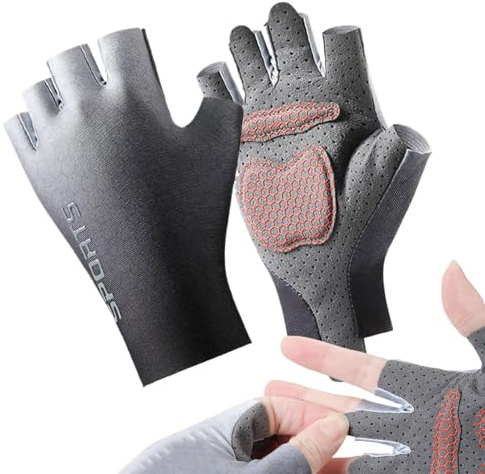 Guantes de montar para niños, guantes de entrenamiento para niños, Guantes de medio dedo para niños de 2 piezas, Mitts de entrenamiento sin deslizamiento, guantes de skateboard sin dedo para entrenami