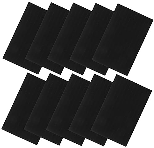 WRITWAA 10 Pezzi Inserti in Spugna Neri per Porta Gioielli Organizer Pratici e Leggeri per Anelli e Orecchini in Velluto