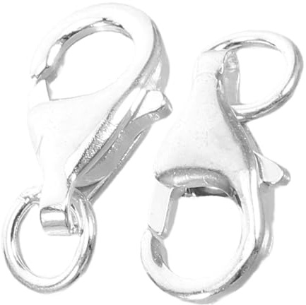 LIFKOME 2pcs Elegant Waterdrop Lobster Clasps Jump Rings for DIY Jewelry Projects Versatile Metal Jewelry Making Supplies for Necklaces Bracelets Durable and Stylish Fastening