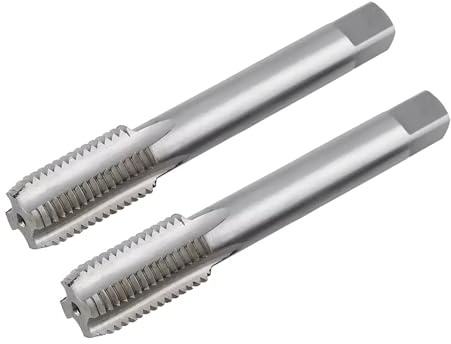 Tarauds métriques M14 x 2 mm, 2 pièces, pas à gauche, acier rapide (HSS), 4 cannelures droites, pour vis à métaux, réparation de filetage, outil de taraudage