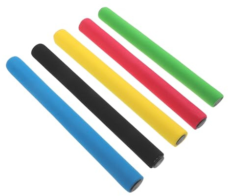 MUSISALY Set de 5 Bastones de Espuma para Relevos Escolares, Antideslizantes y Suaves, Diseñados para en Eventos Deportivos y Competencias de Equipo
