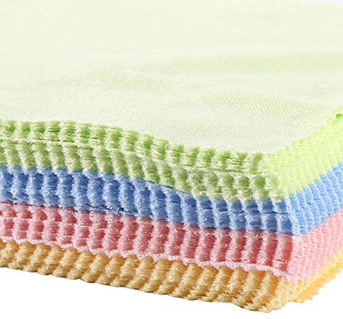 TOPINCN Weiches Mikrofaser-Bildschirmreinigungstuch, 70 Stück, für Brillen, Kamera, TV, LCD, 100% Mikrofaser, 12,7 X 12,7 cm