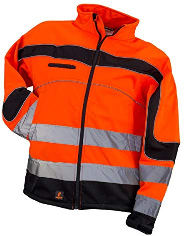 KG Urgent Softshelljacke Arbeitsjacke NEON ORANGE Softshell Wasserdicht Herrenjacke Berufsjacke Winterjacke