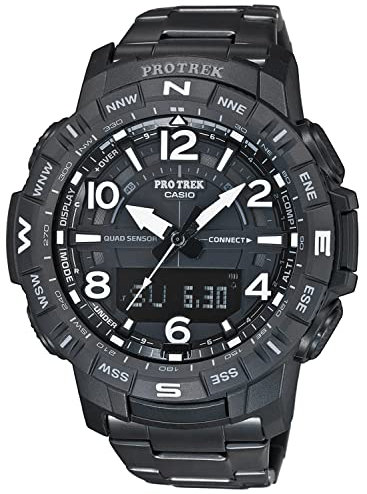 Casio Pro Trek Bluetooth Herrenuhr Titan-Armband schwarz PRT-B50YT-1ER