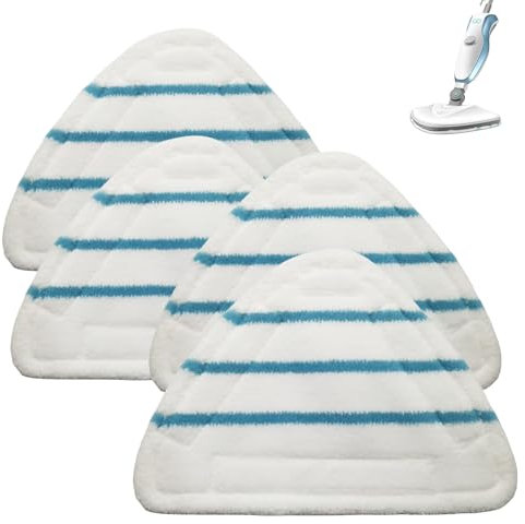 4 Panni per scopa a vapore Scopa Lavapavimenti a Vapore Panni Ricambio Lavabile Triangolare per Pulizia del Pavimento in Microfibra Pad Testa per Scopa A Vapore Lavapavimenti A Vapore