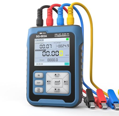 SG-003A 4-20MA generador de señal Fuente Voltaje Corriente Analógica Calibrador de Proceso Analógico, Salida de Voltaje/Corriente, Conversión de Entrada/Salida, Salida PWM, Alimentado por Batería de