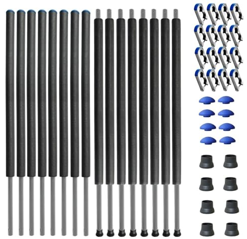 Baunsal® Trampolin Netzstange 8 x Ø 28 x 1,2 mm x 246,5 cm (JS+EXD)