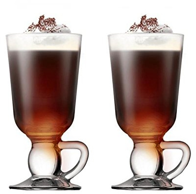 Pasabahce 44109 - Irish Coffee, Punsch, Glühwein, Heiße Schokolade Becher mit Henkel, ~280 ml, 2 Stück