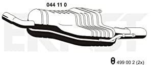 ERNST Endschalldämpfer 044110 | Kompatibel mit: OPEL ASTRA H TwinTop