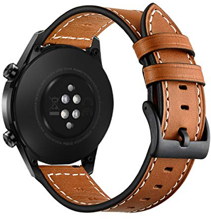 Aimtel Uhrenarmband 22mm Leder für Huawei Watch GT 2/GT 3/GT 4 46mm