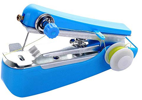 Tonsee Home Handnähmaschine,Nähmaschine Klein Hand Tragbar Magic Stich Handnähmaschine Schneller Handlicher Stich für DIY, Kleidung, Vorhang, Haushalt und Reisenutzung (Blau)