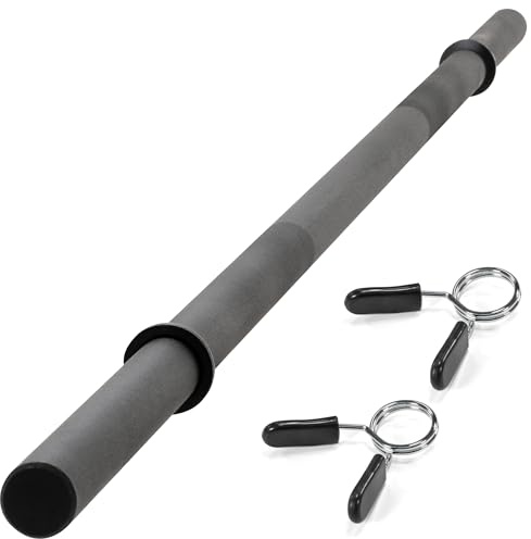 MAXXIVA® Langhantelstange - 120/140/160/180 cm, 30mm, bis 300kg, Stahl, Chrom, Federverschluss - Langhantel, Hantelstange, Langhantel-Stange, Bankdrücken