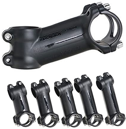 PLATT Aluminium MTB Fahrrad Vorbau Lenker Riser Verlängerung 1-1/8 für 31.8mm Lenker 60mm/70mm/100mm/110mm Schwarz
