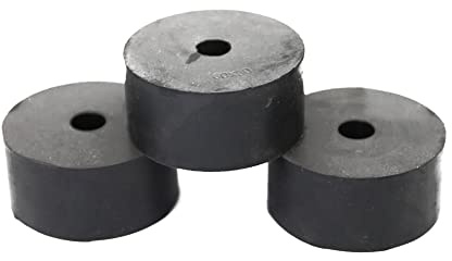 TEN-HIGH 4 Stücke Stoßdämpfende Unterlegscheiben Pads Gummi,100 * 50 * 15 mm Antirutschmatte vibrationsdämpfer für Waschmaschinen, Trocknern, Kühlschränken