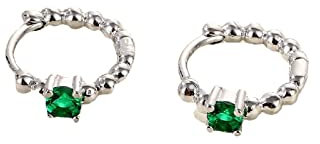 Favs Ohrhänger, Ohringe Gold Frauen Perle mit Zirkon Lila Kupfer Brautschmuck Oben Klicken
