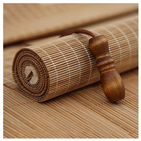 JUCCJUXIN Lichtfilter Bambusrollo,Blickdicht Bambus Rollo,NatüRliche Bambus-Rollo,Sichtschutz Rollo FüR Fenster Und TüRen,FüR Fenster Und TüRen,Wandmontage Deckenmontage,W120xH300cm/W47.24xH118.11in