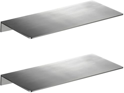 Melairy Duschablage Duschkorb 2PC Badregal Rostfreier Edelstahl Gebürstet ohne Bohren - hält Bombenfest Dank Zwei Klebevarianten （30CM）