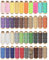 Yayatty Leder Faden Set, 40 Bunte Farben 0.8mm Wachsfaden, 150D Nähfaden für Leder Handwerk, Nähen, Buchbinden DIY
