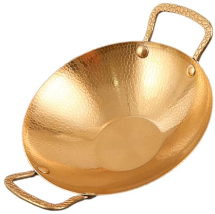 KICHOUSE Olla Inoxidable Sartén Sartén Wok Utensilio De Cocina Capacidad Grande