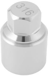 Briny River 1 Pz 316 Chiave di bloccaggio per dado ruota 316 Adattatore per bussola per dado di bloccaggio ruota Strumento di bloccaggio per dado ruota compatibile con Mercedes Benz