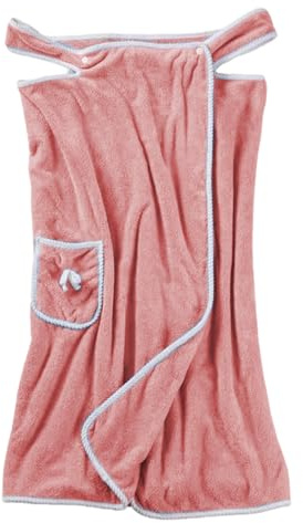 Asciugamano da bagno portatile per donna, accappatoio con bretelle, morbido mantello in pile, assorbente e ad asciugatura rapida, per piscina, sauna e benessere