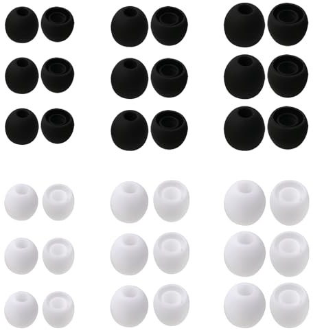 BOHUIZ 30 Pairs Silicone Ear Bud Replacement Tips, Small Earbud Tips S/M/L Sizes Earbud Covers Ear Gels Soft Earphones Earbuds Ears Cushion for in-Ear Earphones