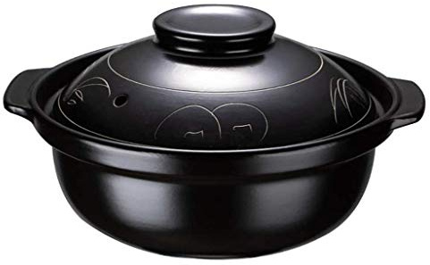 Piccola casseruola in Terracotta, pentola Antiaderente per zuppa, Delizioso stufato, Ciotola in Pietra di Ceramica, pentola con Coperchio, Diametro 19 cm