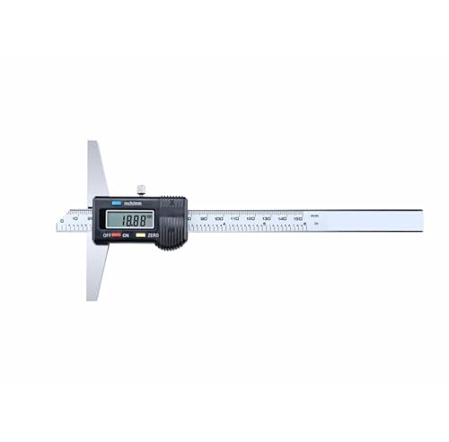 Calibro di profondità digitale elettronico da 0,01 mm a corsoio 0-150 mm/200 mm/300 Strumenti misurazione in acciaio inossidabile Per Misurzione Esterna, Interna