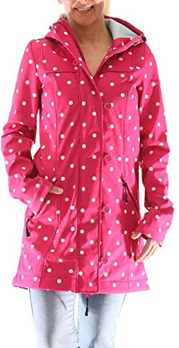 Blutsgeschwister Wild Weather Long Anorak Damen Jacke Mantel, Größe:XXL, Farbe:Rot (pink Point)