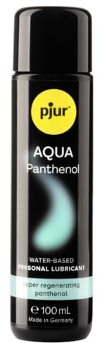 pjur AQUA Panthenol - Gleitgel auf Wasserbasis mit pflegendem Panthenol - Pflegt die Haut ohne zu kleben (100ml)