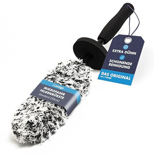LICARGO® Spazzola in Microfibra Extra Sottile per Cerchioni Auto - Per una Pulizia accurata e delicata del Cerchione - Ideale per Cerchi di Alta Qualità - Spazzola Cerchi in Lega Microfibra
