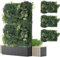 Warmiehomy 3pcs Artificial Plant Living Wall Panels 40 x 60cm Fake Evergreen Hedge Screening Garden Fence Privacy Covering DIY Decoration for Indoor & Outdoor Bedroom Livingroom Office Decoration
