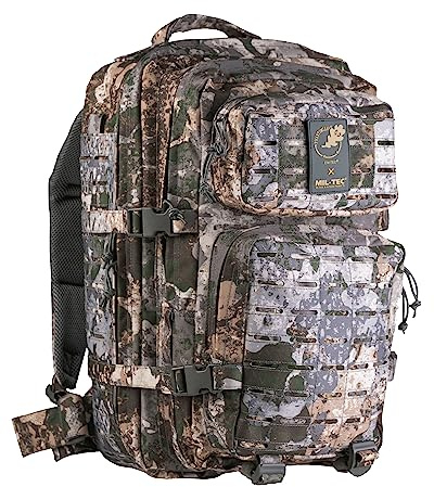 Mil-Tec US Assault Pack Laser Cut Tagesrucksack (36L) • Taktischer Militär Rucksack mit Laser-Cut MOLLE-System • Outdoor Bundeswehr Rucksack,Wanderrucksack für Camping & Einsatz • WASP I Z1B, L