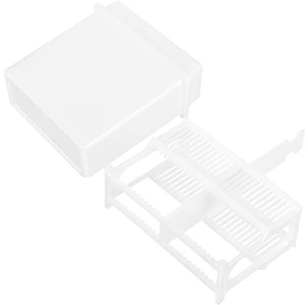 Angoily 1satz Laboratory Microscope Slides Staining Rack Teiliges Kunststoff-objektträger-färbegestell Mit Färbeglas Praktische Aufbewahrung Für Labore Und Forschungseinrichtungen