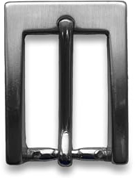 almela - Gürtelschnalle - 25 mm breit - 2,5 cm - Ersatzschnalle - Gebürstetes Silber - Ersatzschnalle - Buckle Belt (Silber, 25 mm)