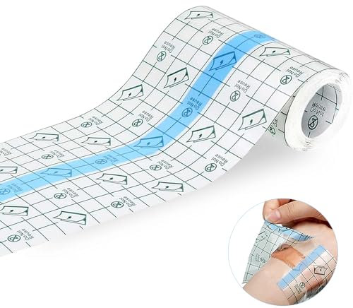 Transparent Pansement Bandage,Imperméable Tatouées Bandage,Transparent Adhésif Médical Bandag,Bandage Adhésif Extensible,Adhésif Film Transparent Plaie,pour Tatouages Fixer Plaster Stretch Fixation