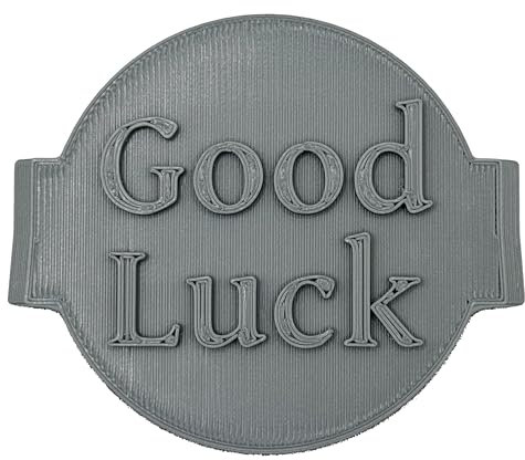 Good Luck Cookie Stamp Fondant Embosser 6cm (2.36 inches) for Baking, Icing, Fondant, Biscuits, Cookie, Cupcake, Decoration - Made in UK - The Cookie Factory