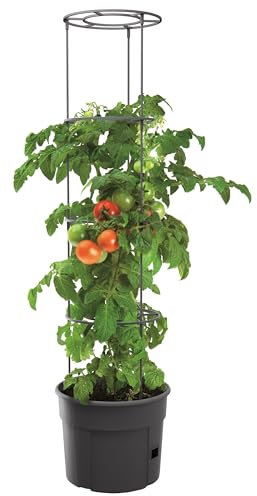 HRB Tomaten Rankhilfe 153 cm hoch, Witterungsbeständiger Pflanzturm mit separatem Bewässerungsloch für Vertikaler Garten, robuster Tomatentopf