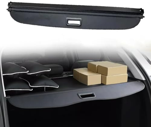 Auto Einziehbarer Laderaumabdeckung Kofferraum für V.o.l.v.o XC90 XC 90 2003-2014, Schwarz Schutz Der Privatsphäre Abdeckung Hutablage Cargo Cover, Ausziehbar Kofferraumabdeckung Rollo