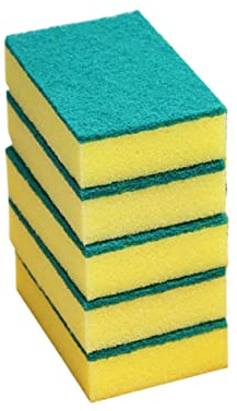 BEBEMOKO Kitchen Cleaning Sponges 5pcs Set 11x7x3cm Multifunctional Scouring Pads Non-Scratch Dishwashing Sponge Cleaners for Kitchen and Bathroom Use