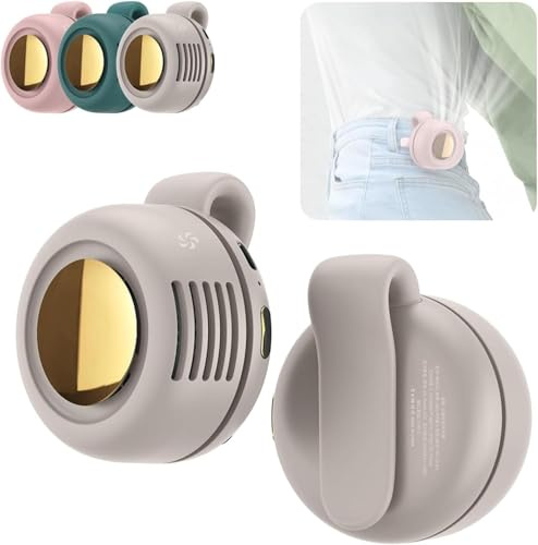 Générique Petit Ventilateur à Clip, Portable Silencieux Mini-Clip De Ventilateur Sans Lame, 3 Vitesses Ventilateurs De Clip-On Pour Chemise, Mini Fans De Tourbillon Pour Clips De Taille (Blanc)
