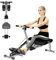 Dnkelar Rudergerät für Zuhause, 12 Widerstandsstufen, LCD-Datenanzeige, Indoor-Gerät für das Home-Gym, Cardio-Trainingsgerät, 180kg Kapazität